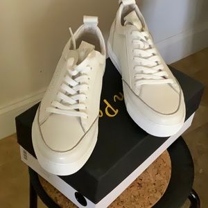 All white maxim Pardi sneakers